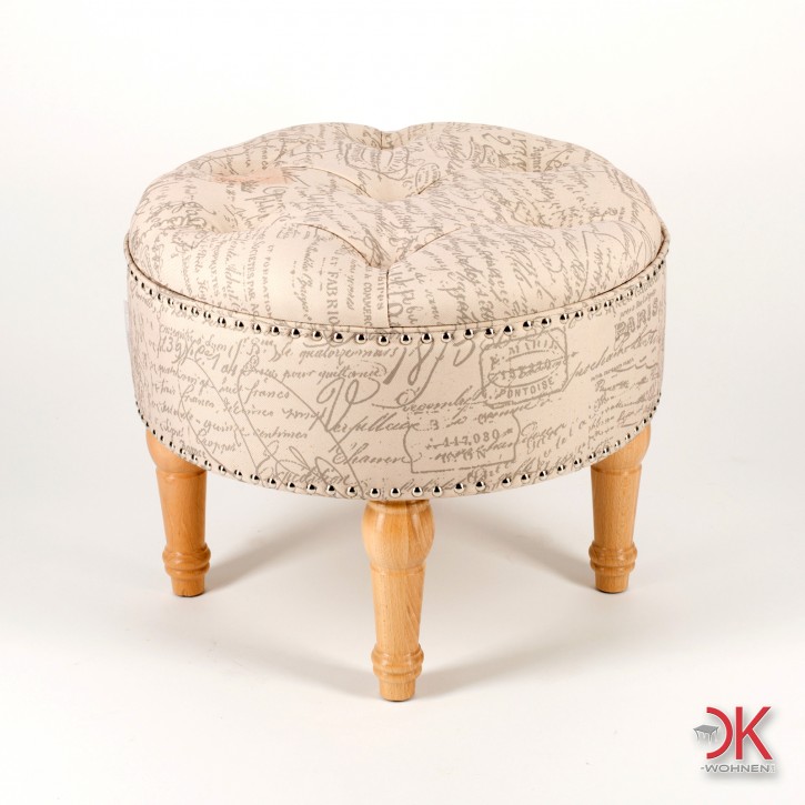 Hocker ecru PAMY 168629 Muster