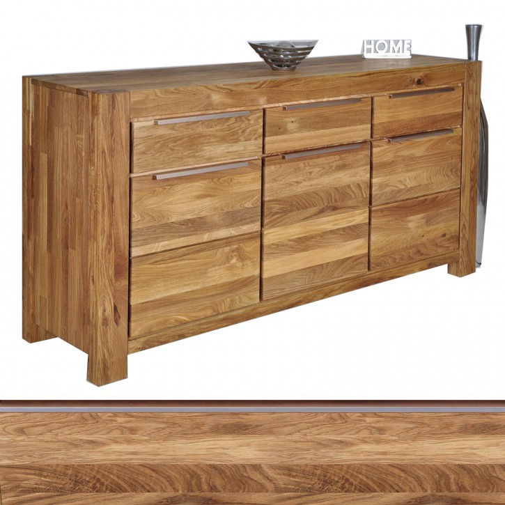 Sideboard Kommode Wildeiche teilmassiv geölt ELFO NENA 2766
