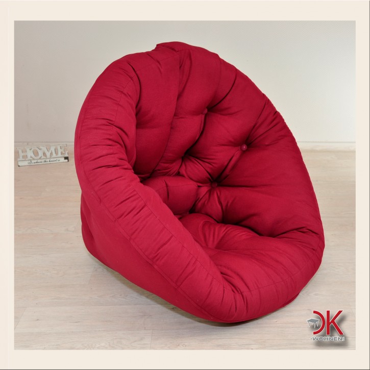 Karup kreisförmiger Futon-Sessel NIDO bordo