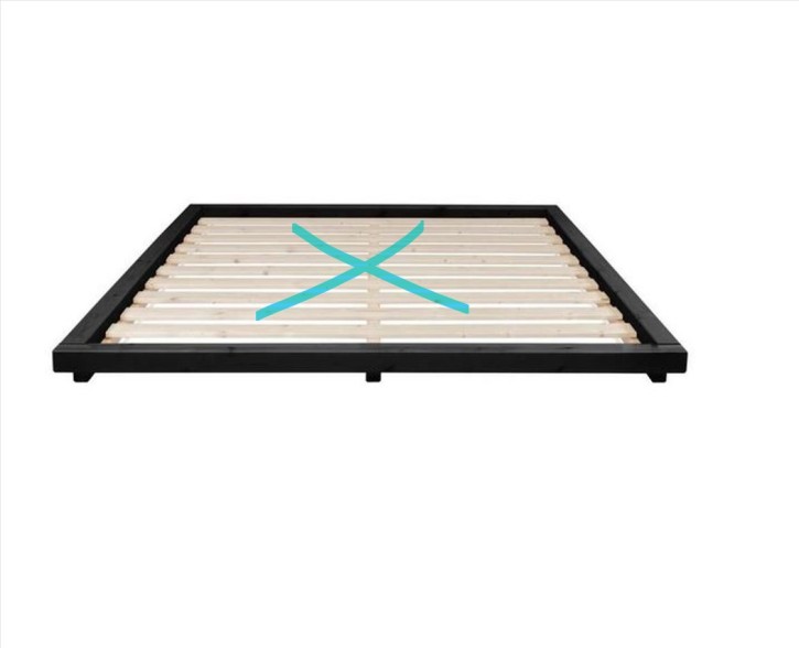 Japan nur Gestell Tatami Bett Karup Kiefer massiv wenge 180x200cm