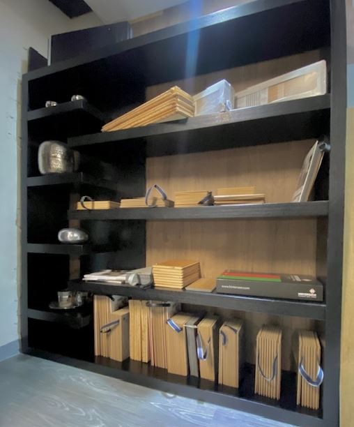 Regal Raumteiler modern schwarz 200x200 cm MDF schwarz zerlegt Abholung