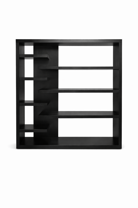 Regal Raumteiler modern schwarz 200x200 cm MDF schwarz zerlegt /verpackt in Karton Abholung