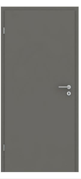 Mattgrau Nanoline Designertür 860x2110 mm DIN Links Nr.35/36