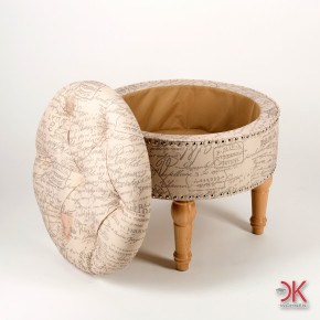 Hocker ecru PAMY 168629 Muster