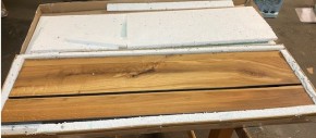 Wandboard Alteiche Glas Wandregal ELFO JANNE 2280
