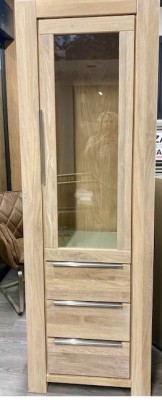 Vitrine Wildeiche teilmassiv sonoma ELFO NENA 2661