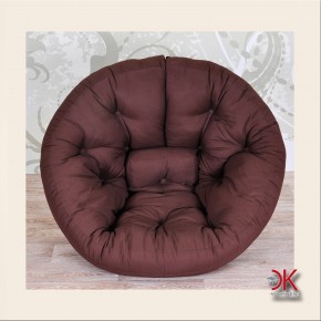 Karup kreisförmiger Futon-Sessel NIDO braun