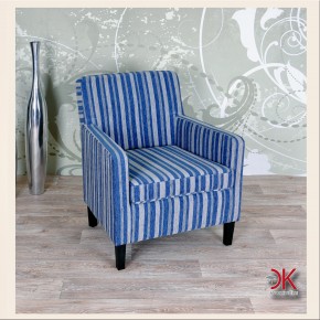 Sessel blau gestreift Muster Abholung