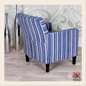 Sessel blau gestreift Muster Abholung
