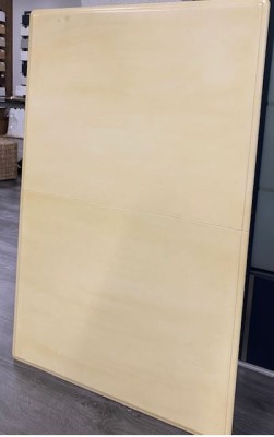 Esstisch 1B z. ausziehen B120x75+30 Queen Anne , Hevea Holz gelblich Muster Abholung