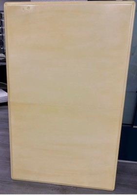 Esstisch 1B z. ausziehen B120x75+30 Queen Anne , Hevea Holz gelblich Muster Abholung