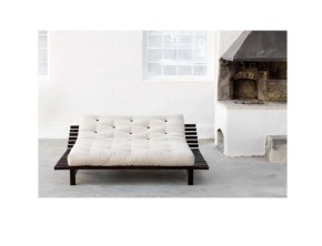 Blues Bett %%% Gestell 200x200cm Japan Karup Kiefer massiv schwarz