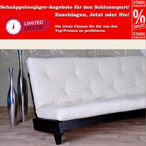 Karup %%% FRESH Schlafsofa Kiefer massiv schwarz inkl. Matratze in beige