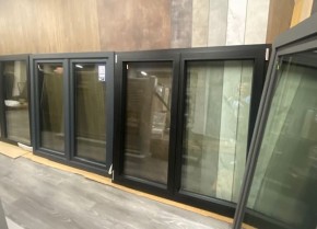Musterfenster Fenster gemischt schwarz anthrazit Alu PVC Stahl Abholung Musterfenster Fenster gemischt schwarz anthrazit Alu PVC Stahl Abholung