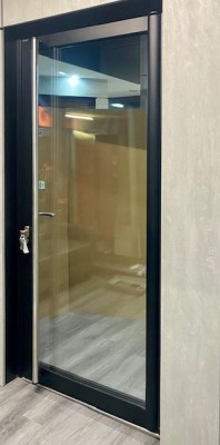 Glas Stahlprofiltüren mit thermischer Trennung , Forster Unico HI 1130x 2250mm Rall 9005 Matt Struktur Glas Stahlprofiltüren mit thermischer Trennung , Forster Unico HI 1130x 2250mm Rall 9005 Matt Struktur