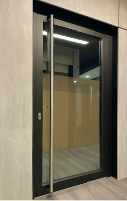 Glas Stahlprofiltüren mit thermischer Trennung , Forster Unico HI 1130x 2250mm Rall 9005 Matt Struktur Glas Stahlprofiltüren mit thermischer Trennung , Forster Unico HI 1130x 2250mm Rall 9005 Matt Struktur