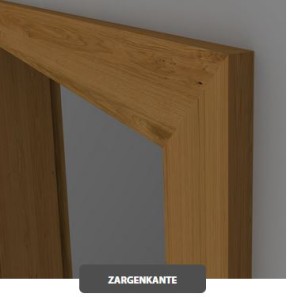 Asteiche Natur quer Designertür Echt Holz 860 x 2110 mm links Abholung Nr.38
