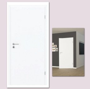 GORO-Glatt Designtür Weißlack extra white 3.0 Rechts 735 x 1985 mm Nr.27