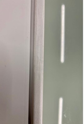 Wohnungstürblatt Goro GA5 mit Glas Einsatz Weißlack 3.0 860 x 1985 mm Links Nr.18