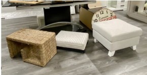 Hocker , verschieden, Rattan, Stoff Muster Abholung