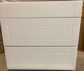 Küchen Unterschrank, 3 Schubladen weiß Front MDF B-80 H-82 T-54cm Abholung