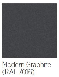 NOBE Eingangstür aus Aluminium und Stahl 980x2095mm Modern Graphite L Anschlag
