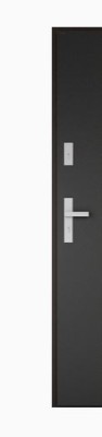 NOBE Eingangstür aus Aluminium und Stahl 980x2095mm Modern Graphite L Anschlag