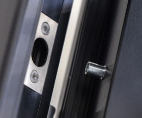 NOVA 1080 x 2250mm Türen mit Aluminium-Zarge und Stahl-Flügel braun-Toffee Holznachbildung Muster