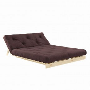 Karup Roots Sofa B-140cm Kiefer massiv natur inkl. Matratze in braun