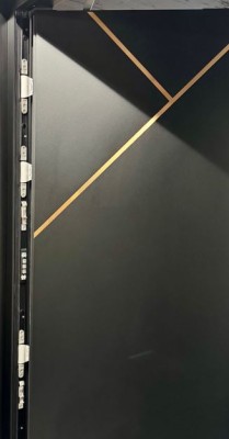 CREO Aluminium-Tür mit Seitenteil 2000x2250mm Tür 1100 +900 Seitenteil Schwarz /Kupfer
