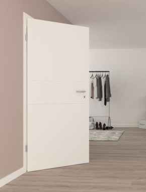 1B Vona Designtür Weißlack 1.0 860x1985mm Rechts Abholung