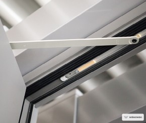 CREO Aluminium-Tür mit Seitenteil 2000x2250mm Tür 1100 +900 Seitenteil Schwarz /Kupfer