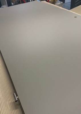 Mattgrau Nanoline Designertür 860x2110 mm DIN Links Nr.35/36